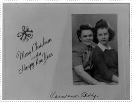 Vern and Teddie Solosky Ingold Xmas 40s